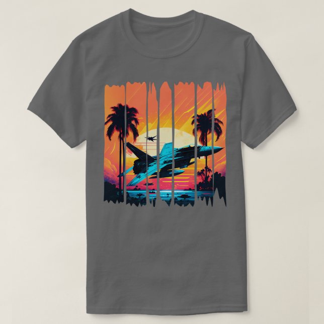 Vintage Fighter Jet T-Shirt (Design Front)