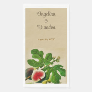 Vintage  figs wedding napkin