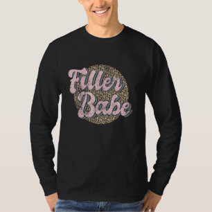 Vintage Filler Babe Medical Spa Leopard Nurse Inje T-Shirt