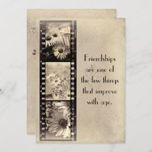 Vintage Film Birthday Invitation