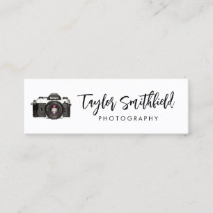 Vintage Film Camera Photography Mini Business Card