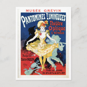 Vintage film history art nouveau postcard