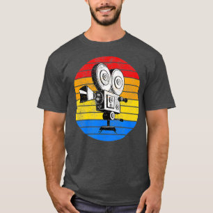 Vintage Film Retro Camera 35mm 70mm Movie T-Shirt