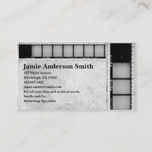 Vintage Filmstrip Business Card