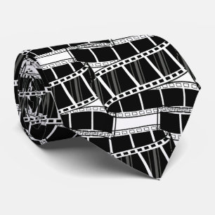 Vintage Filmstrip - Retro Cinematic Neck Tie