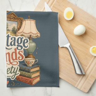 Vintage Finds Cottagecore Treasures Blue Tea Towel