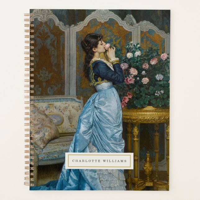 Vintage Fine Art Personalised Notebook Planner (Front)