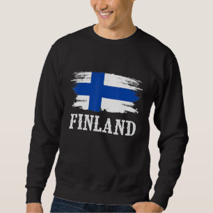 Vintage Finland Flag I Love Finland Sweatshirt