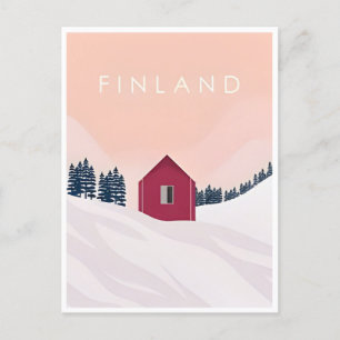 Vintage Finland suomi winter nordic europe  Postcard
