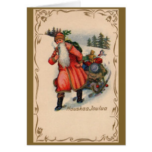 Vintage Finnish Christmas Greeting Card