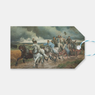 Vintage Fire Engine (by Eugène Burnand) Gift Tags