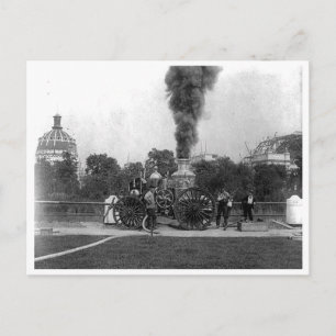 Vintage Fire Engine, Chicago's Columbia Exposition Postcard