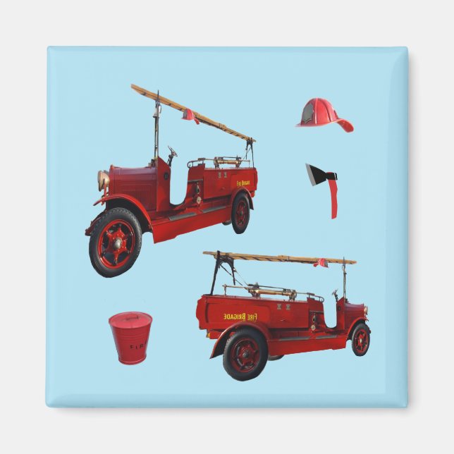 Vintage Fire Fighting Equipment, Magnet (Front)