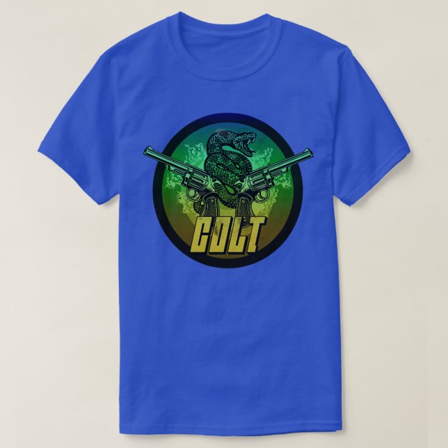 Vintage Firearms Green Shield T-Shirt (Design Front)