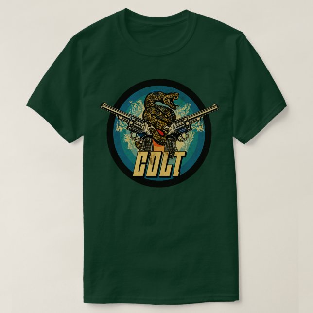 Vintage Firearms Shield T-Shirt (Design Front)