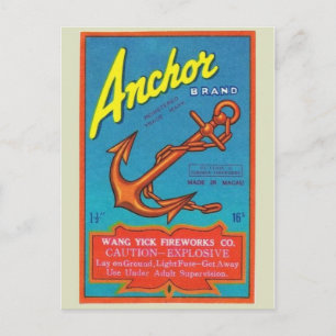 Vintage Firecracker Package Postcard