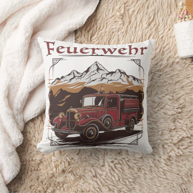 Vintage firefighter cushion (Blanket)