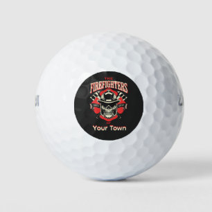 Vintage Firefighters of Your NeighborHood Skull Golf Balls
