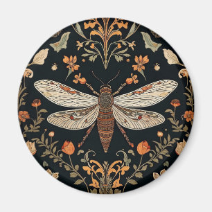 Vintage Firefly Garden  Magnet