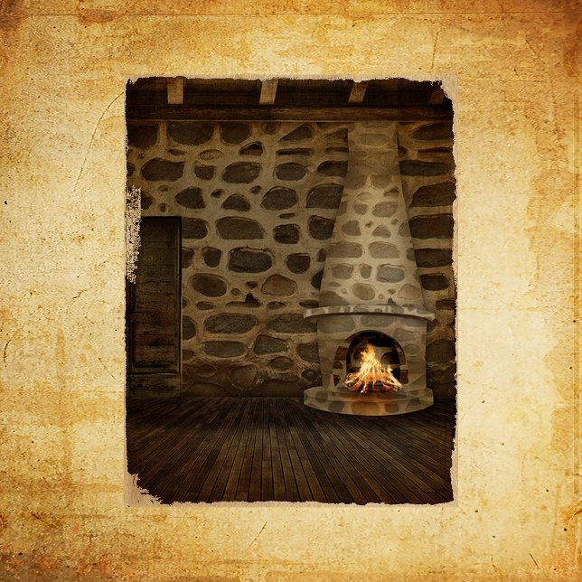 Vintage Fireplace Decoupage Tissue Paper (Creator Uploaded)