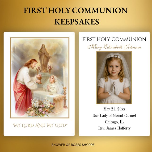 Vintage First Communion Keepsake – Girl’s Photo  (Creator Uploaded)