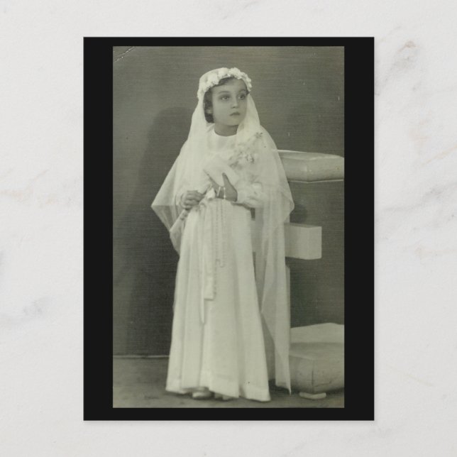 Vintage First communion Postcard (Front)