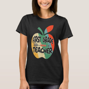 Vintage First Grade Teacher Back To School T-Shirt