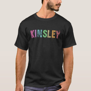 Vintage First Name KINSLEY Girl Rock Star Sister M T-Shirt