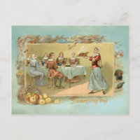 Vintage First Thanksgiving Dinner