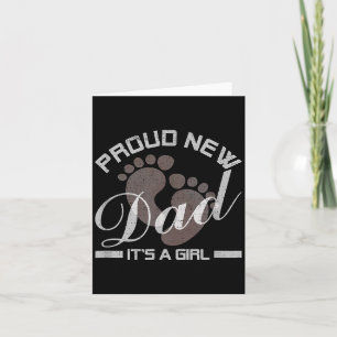 Vintage First Time Daddy Funny Proud New Dad It's  Card