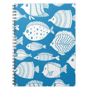 Vintage Fish: Decorative Illustration Set. Notebook