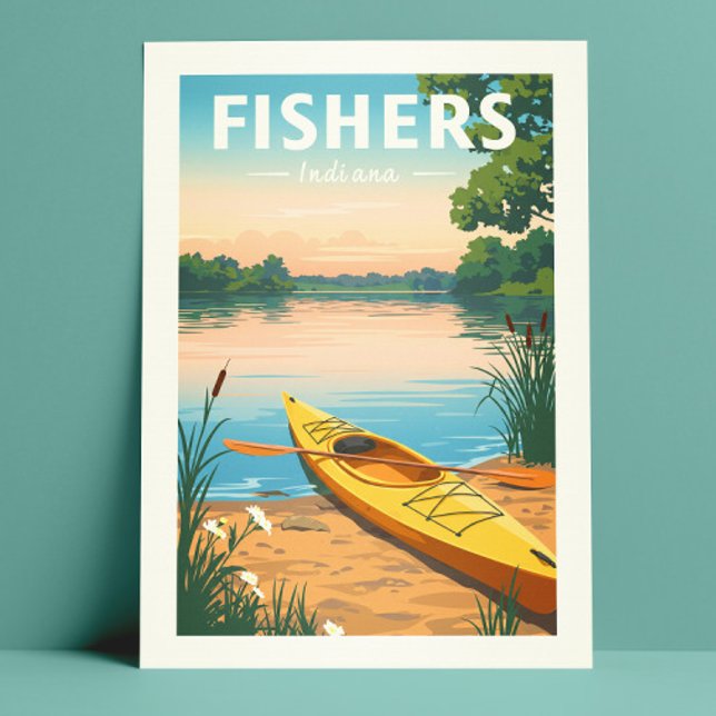 Vintage Fishers Indiana Postcard (Creator Uploaded)