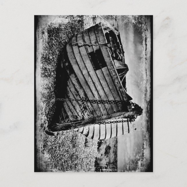 Vintage fishing boat. postcard (Front)