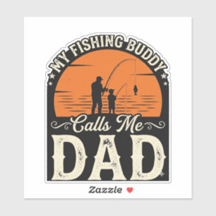 Vintage Fishing Buddy Dad Shirt Design_1