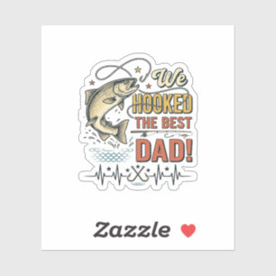 Vintage Fishing Dad We Hooked the Best Dad Vector_