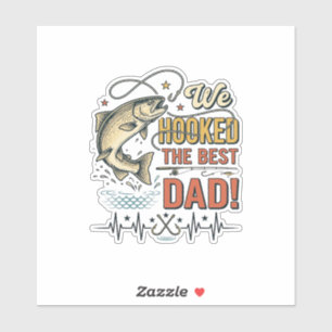 Vintage Fishing Dad We Hooked the Best Dad Vector_