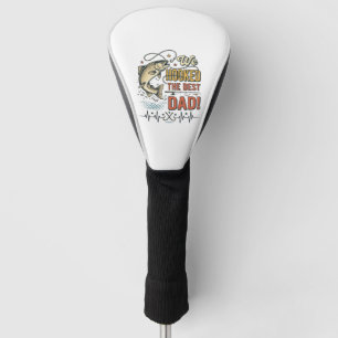 Vintage Fishing Dad We Hooked the Best Dad Vector_ Golf Head Cover
