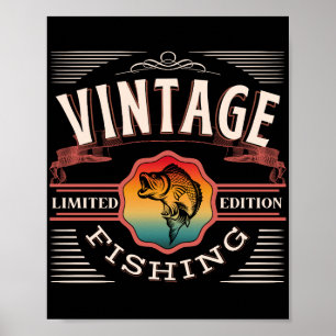 VINTAGE FISHING LIMITED EDITION  POSTER