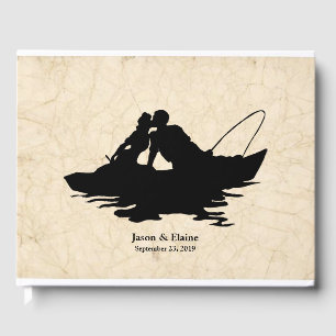 Vintage Fishing Lovers Guestbook