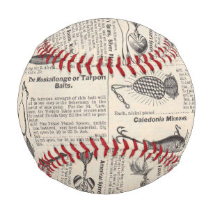 Vintage Fishing Lures: Antique 1900s Fisherman Baseball