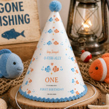 Vintage Fishing Rod O-Fish-Ally One 1st Birthday