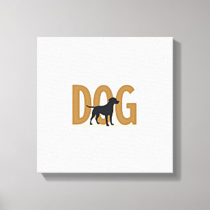 Vintage Fitness Lifestyle Husky Workout Dog Cartoo Canvas Print