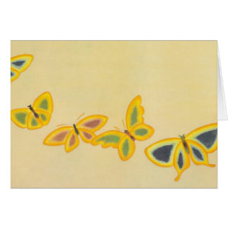 Vintage Five Butterflies - Card