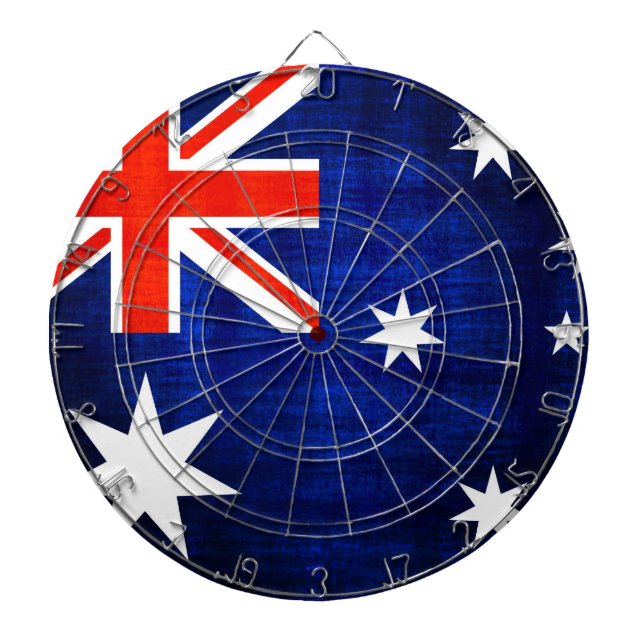 Vintage Flag Australia 2 Dartboard (Front)