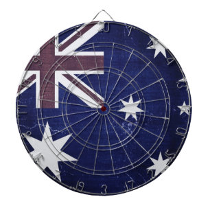 Vintage Flag Australia Dartboard