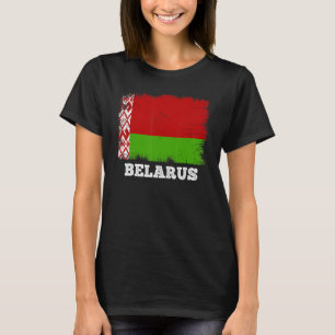 Vintage Flag Belarus Country Retro Flag Belarusian T-Shirt