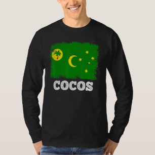 Vintage Flag Cocos Islands Country Retro Flag Aust T-Shirt
