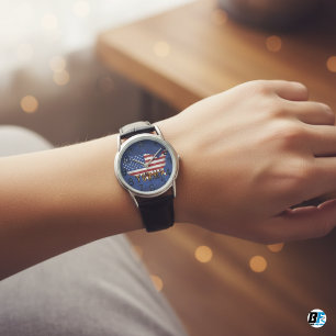 Vintage Flag Gold Turmp 2025 –A Timeless Tribute  Watch