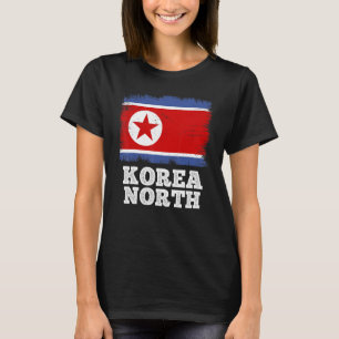 Vintage Flag Korea North Country Retro Flag North T-Shirt