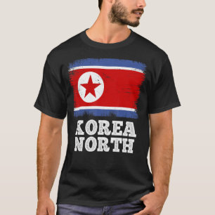 Vintage Flag Korea North Country Retro Flag North T-Shirt